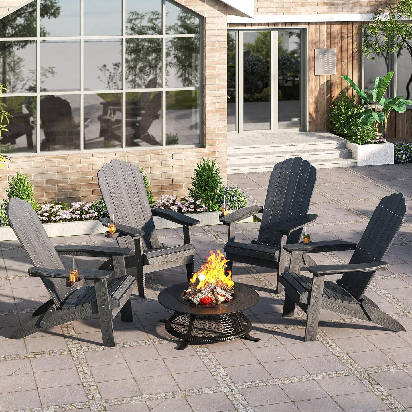 BEHAYA - Adjustable Adirondack Chair