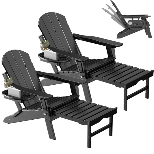 BEHAYA - Adjustable Adirondack Chair